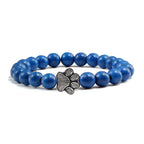 MELIA – Elegant Pearl Bracelet with Charming Paw Pendant Made of Natural Stone-Westeryn