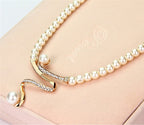Natural Pearl Necklace + Earrings Set-Westeryn