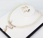 Natural Pearl Necklace + Earrings Set-Westeryn