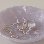 Moonstone Necklace - Round Cut Pendant-Westeryn