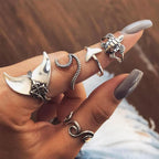 Pack 5 Rings Antique of the Sea | White Gold-Westeryn