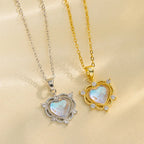 Moonstone Necklace - Heart Shape-Westeryn