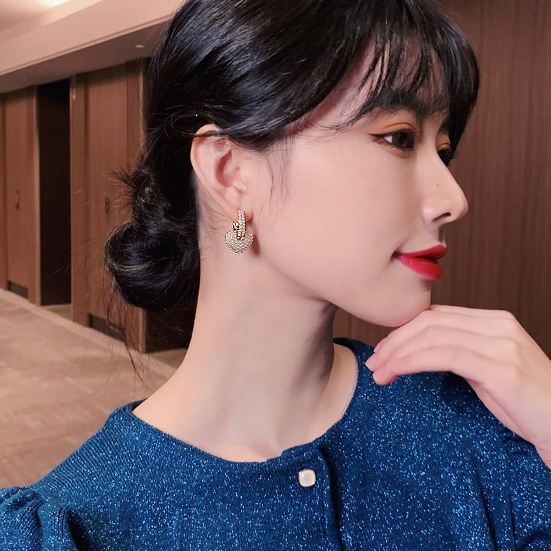 Yuli Heart Pearl Earrings-Westeryn