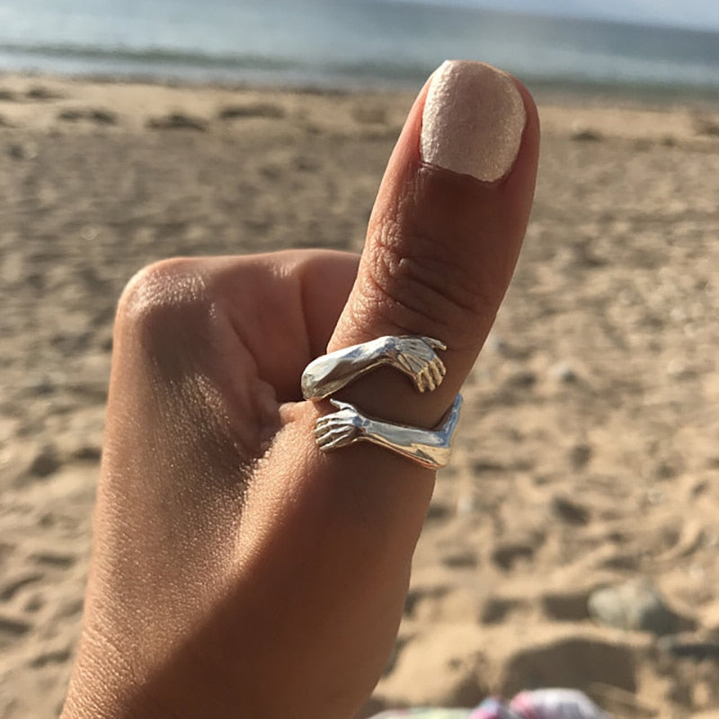 Embrace Me Ring in Silver-Westeryn