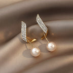 Exclusive Gold Pearl Earrings-Westeryn