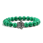 MELIA – Elegant Pearl Bracelet with Charming Paw Pendant Made of Natural Stone-Westeryn