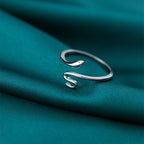 Adjustable Silver Snake Ring-Westeryn