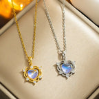 Moonstone Necklace - Heart Shape-Westeryn