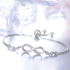 Adjustable Silver Infinity Bracelet-Westeryn