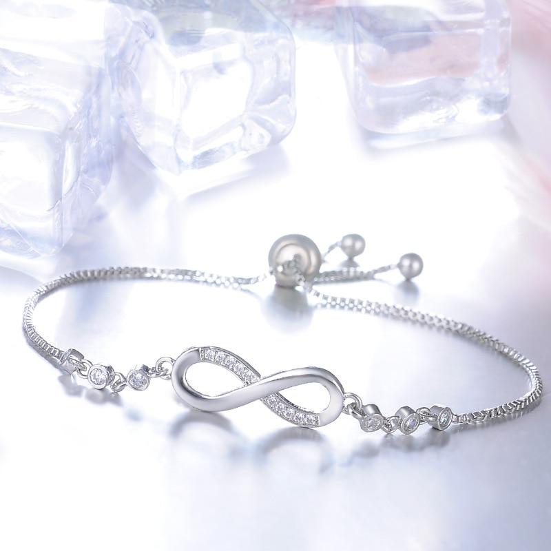 Adjustable Silver Infinity Bracelet-Westeryn
