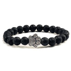 MELIA – Elegant Pearl Bracelet with Charming Paw Pendant Made of Natural Stone-Westeryn