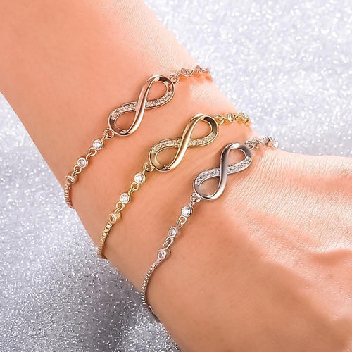 Adjustable Silver Infinity Bracelet-Westeryn
