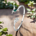 AYANA – Elegant Adjustable Hummingbird Ring with Sparkling Rhinestone-Westeryn