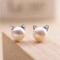 Whispering Pearl Cat Studs-Westeryn