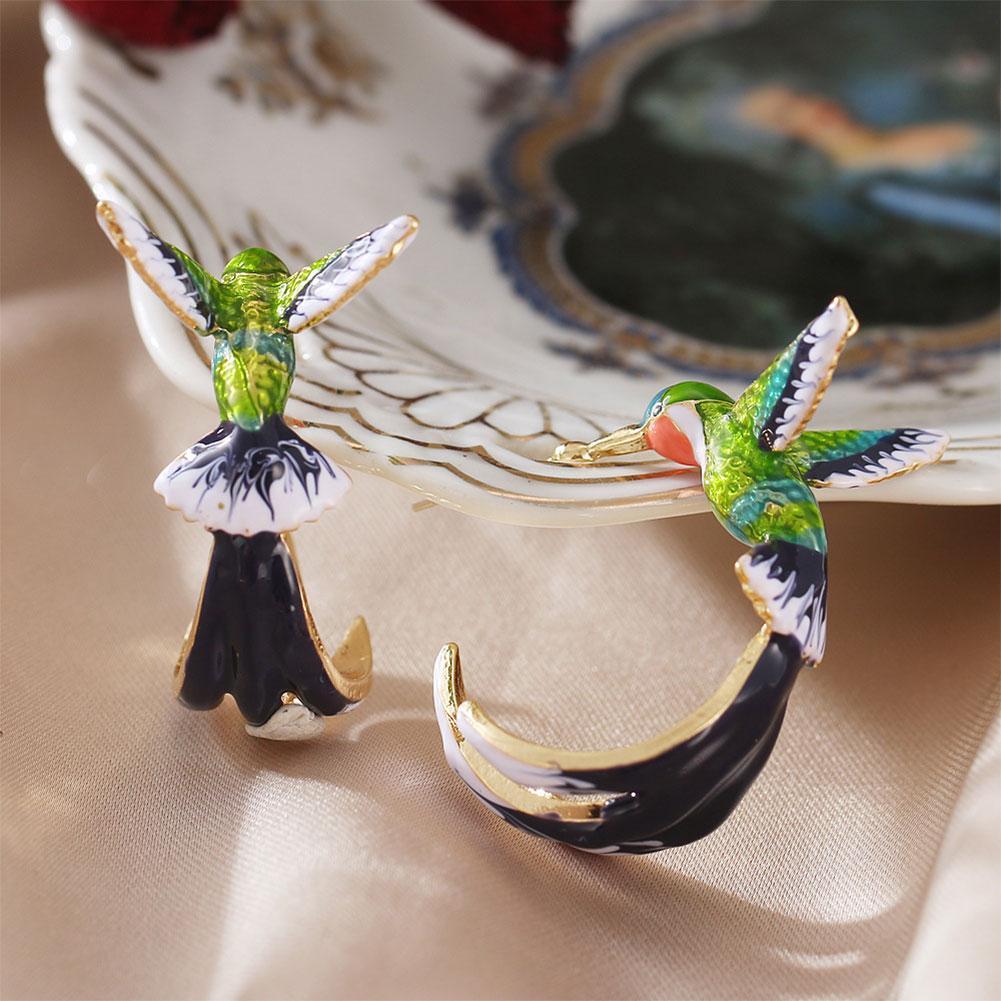 Whimsical Hummingbird Earrings