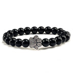 MELIA – Elegant Pearl Bracelet with Charming Paw Pendant Made of Natural Stone-Westeryn