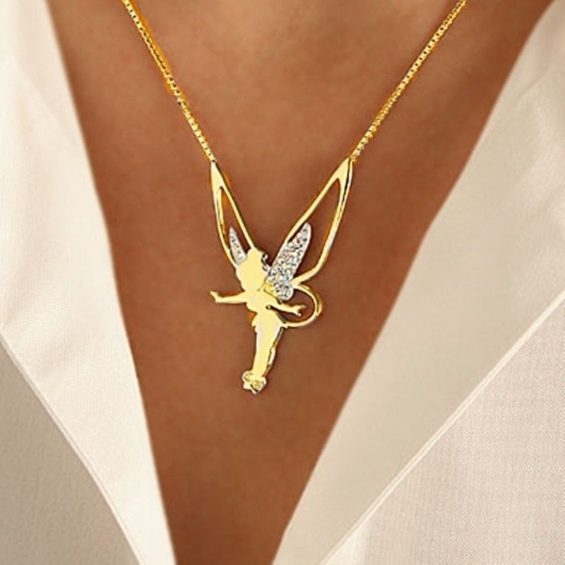 Fairy Luck Pendant in Silver and Gold-Westeryn