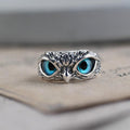 Adjustable Silver Opal Owl Ring-Westeryn