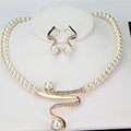 Natural Pearl Necklace + Earring Set-Westeryn