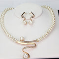 Natural Pearl Necklace + Earrings Set-Westeryn