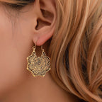 Lotus Mandala Earrings-Westeryn