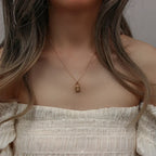 Original Initials Necklace in Silver with Padlock-Westeryn