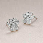 Celestial Paw Studs – Heart-Shaped Elegance-Westeryn