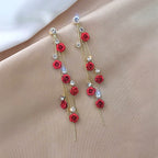 Blooming Elegance Rose Earrings-Westeryn