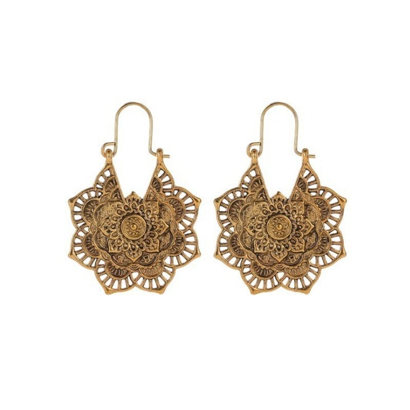 Lotus Mandala Earrings-Westeryn