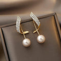 Exclusive Gold Pearl Earrings-Westeryn