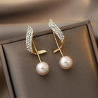 Exclusive Gold Pearl Earrings-Westeryn