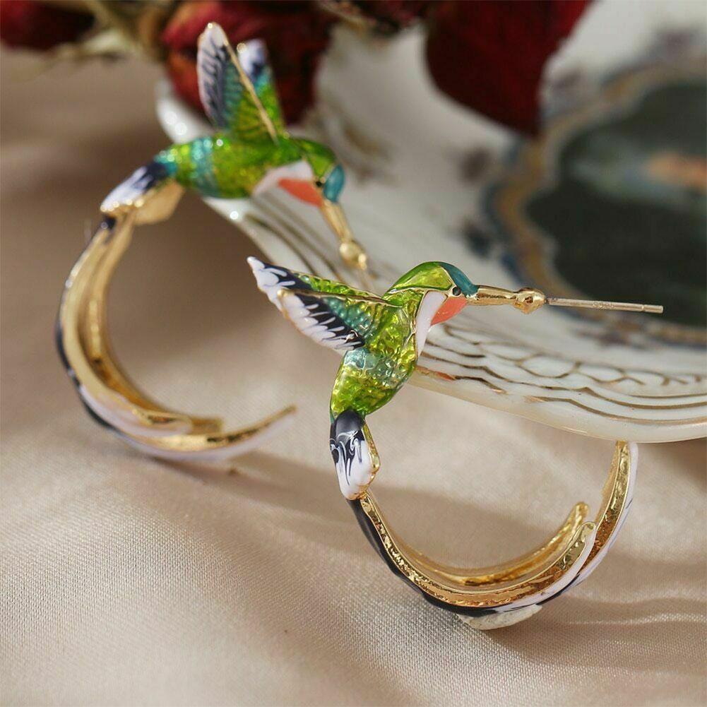 Whimsical Hummingbird Earrings
