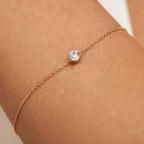 Cléa Moissanite Stone Bracelet | Gold-Westeryn