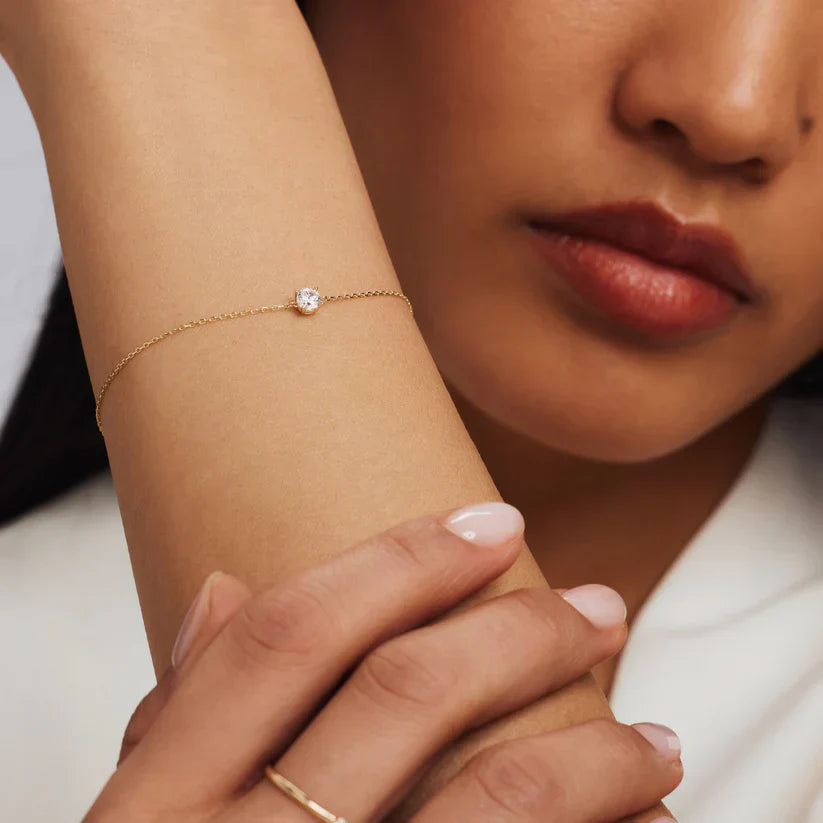 Cléa Moissanite Stone Bracelet | Gold-Westeryn