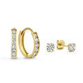Dara Brillane Stone Earrings Set | Gold-Westeryn