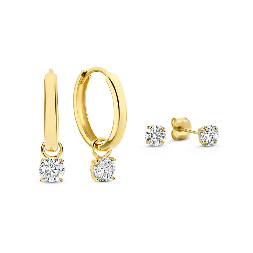 Larmes de Lune Stone Earrings Set | Gold-Westeryn