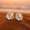 Cynthia | Gold Earrings with Pearls-Westeryn
