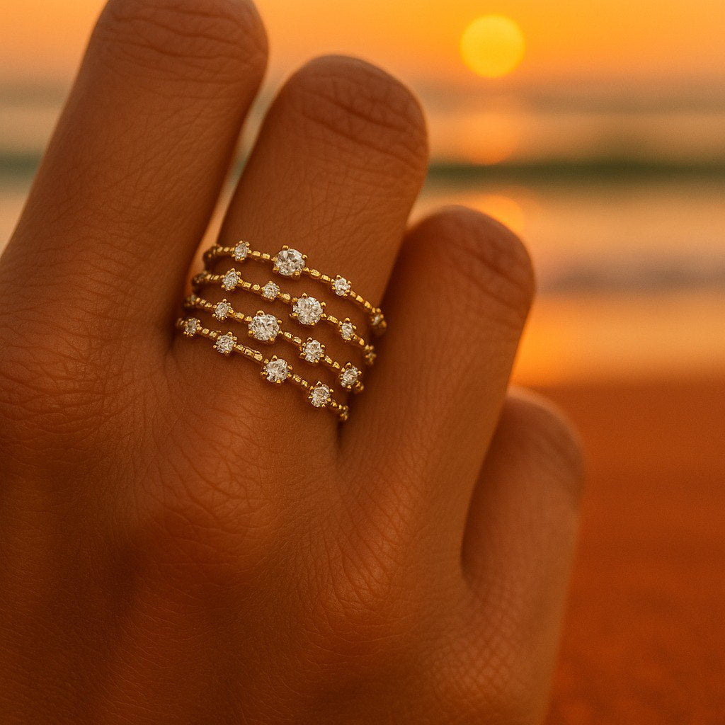 Pelagia | Set of Golden Rings-Westeryn