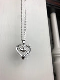 NALA – Elegant Stainless Steel Necklace with Charming Paw and Heart Design-Westeryn