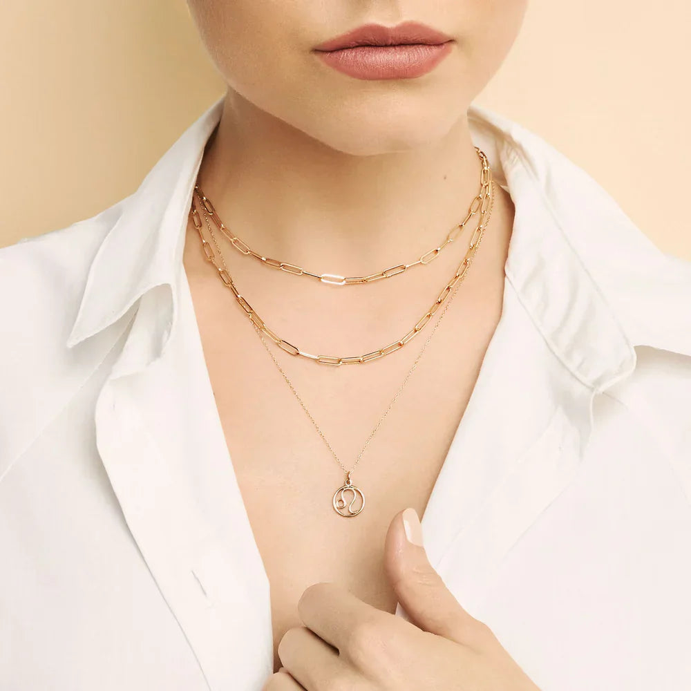 Zodiac sign necklace | Gold-Westeryn
