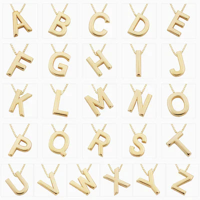 Love letter initial necklace | Gold-Westeryn