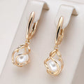 Elegant Pearl Earrings in Gold-Westeryn