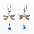 Elegant Carved Dragonfly Earrings-Westeryn