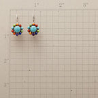 Multicolored turquoise hoop earrings-Westeryn