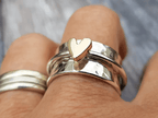Mely - Goldheart Silver Ring-Westeryn