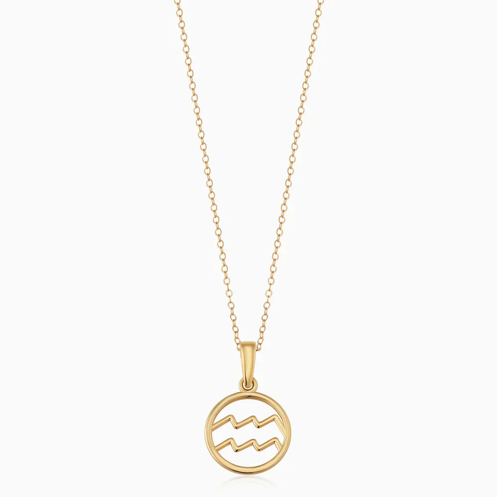 Zodiac sign necklace | Gold-Westeryn
