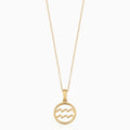Zodiac sign necklace | Gold-Westeryn