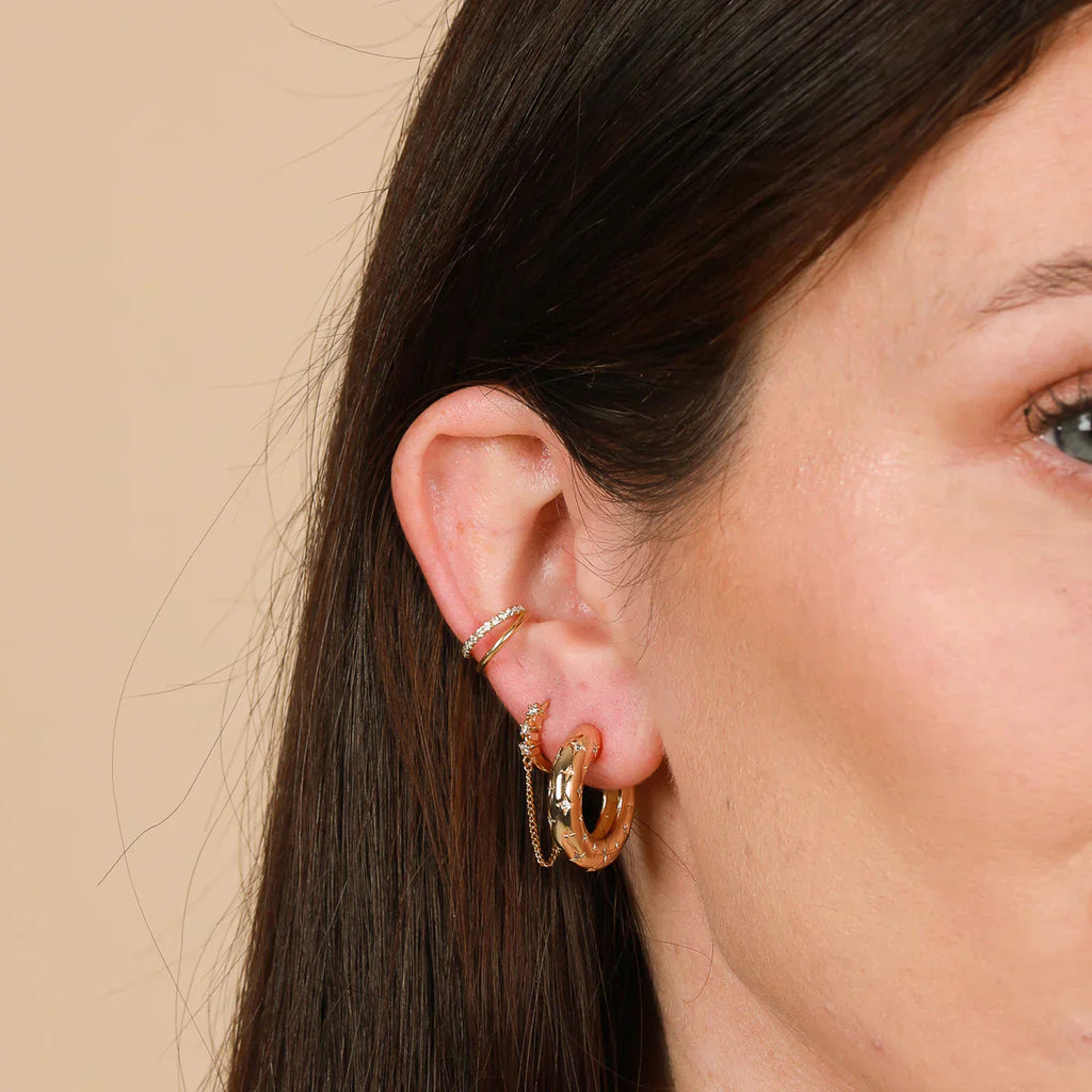 Cosmic Hoop Earrings | Gold-Westeryn