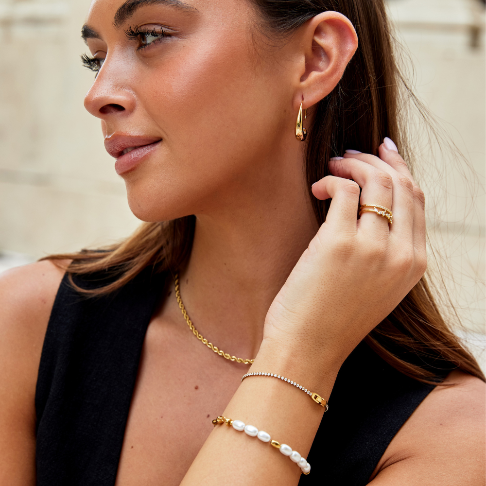 Niyah Crystal Gold Bracelet-Westeryn