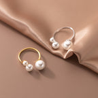 Adjustable Triple Freshwater Pearl Ring-Westeryn